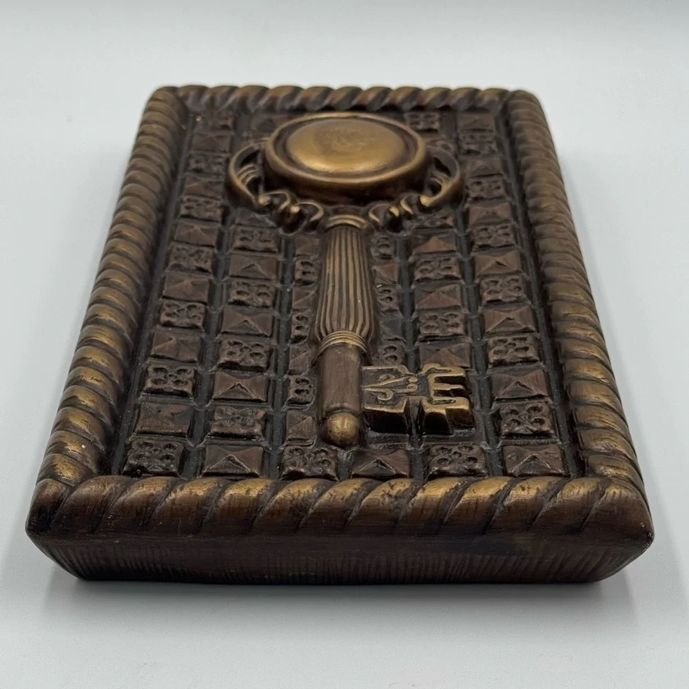 Vintage Eur-o-Con Plaster Hollow Mold- Gold Key Wall Decor